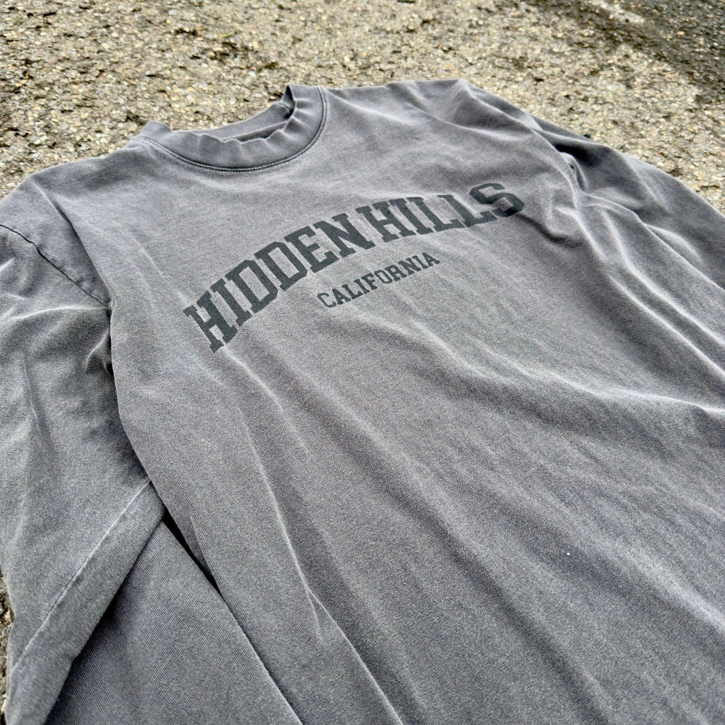 VINTAGE HEAVYWEIGHT HIDDEN HILLS ESSENTIALS TOP - VINTAGE BLACK