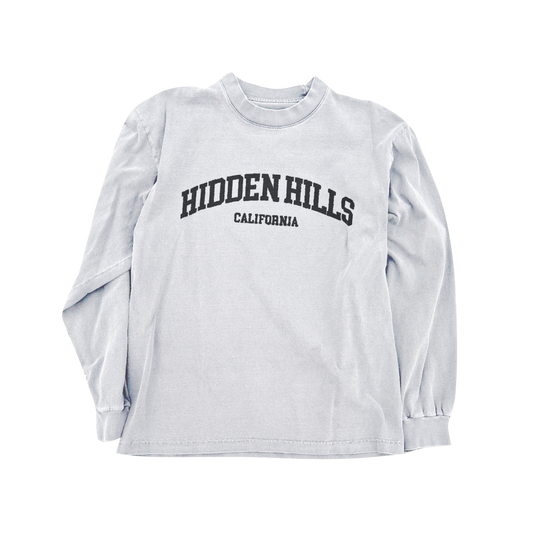 VINTAGE HEAVYWEIGHT HIDDEN HILLS ESSENTIALS TOP - WHITE/BLACK