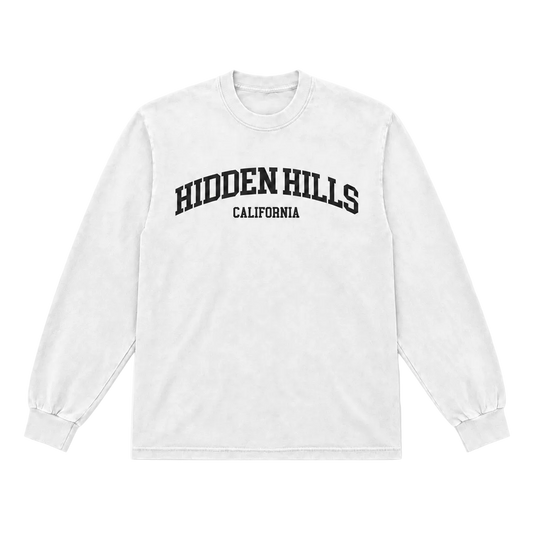VINTAGE HEAVYWEIGHT HIDDEN HILLS ESSENTIALS TOP - OFF WHITE/BLACK