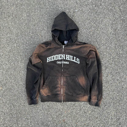 IMPERFECT HIDDEN HILLS ZIP UP - SUN WASHED BLACK