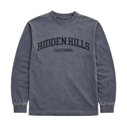 VINTAGE HEAVYWEIGHT HIDDEN HILLS ESSENTIALS TOP - VINTAGE BLACK