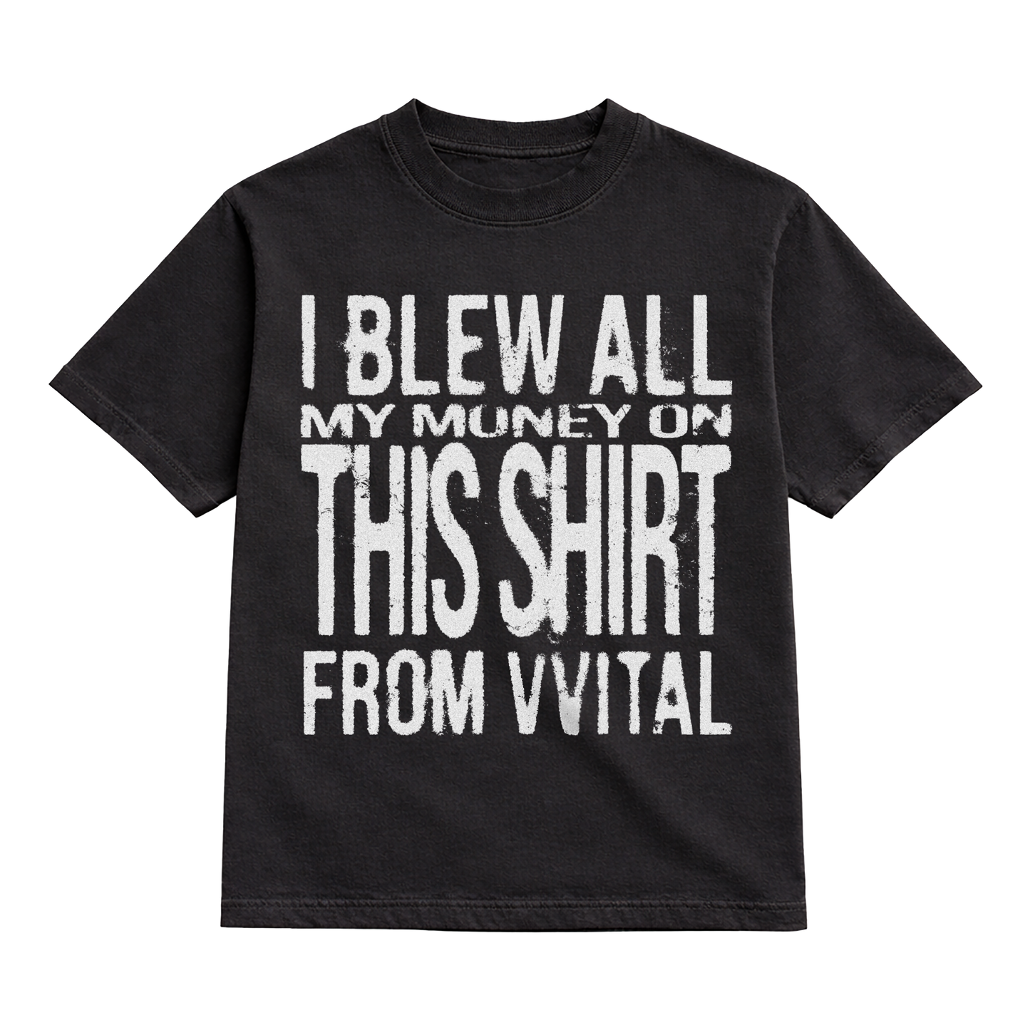 BLEW MY MONEY HEAVYWEIGHT TEE - BLACK