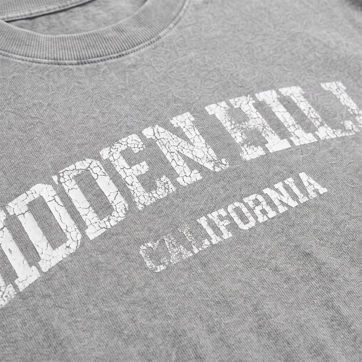 VINTAGE HEAVYWEIGHT HIDDEN HILLS ESSENTIALS TOP - HEATHER GREY DISTRESSED