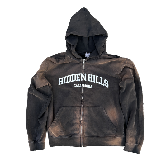 IMPERFECT HIDDEN HILLS ZIP UP - SUN WASHED BLACK