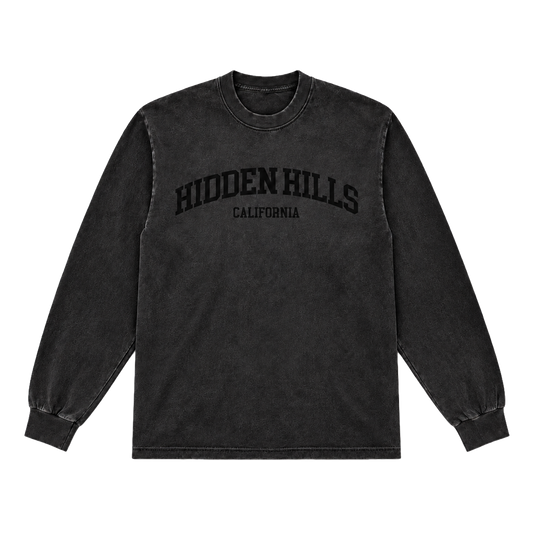 VINTAGE HEAVYWEIGHT HIDDEN HILLS ESSENTIALS TOP - VINTAGE BLACK