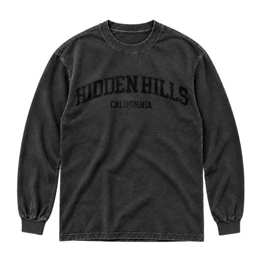 VINTAGE HEAVYWEIGHT HIDDEN HILLS ESSENTIALS TOP - VINTAGE BLACK