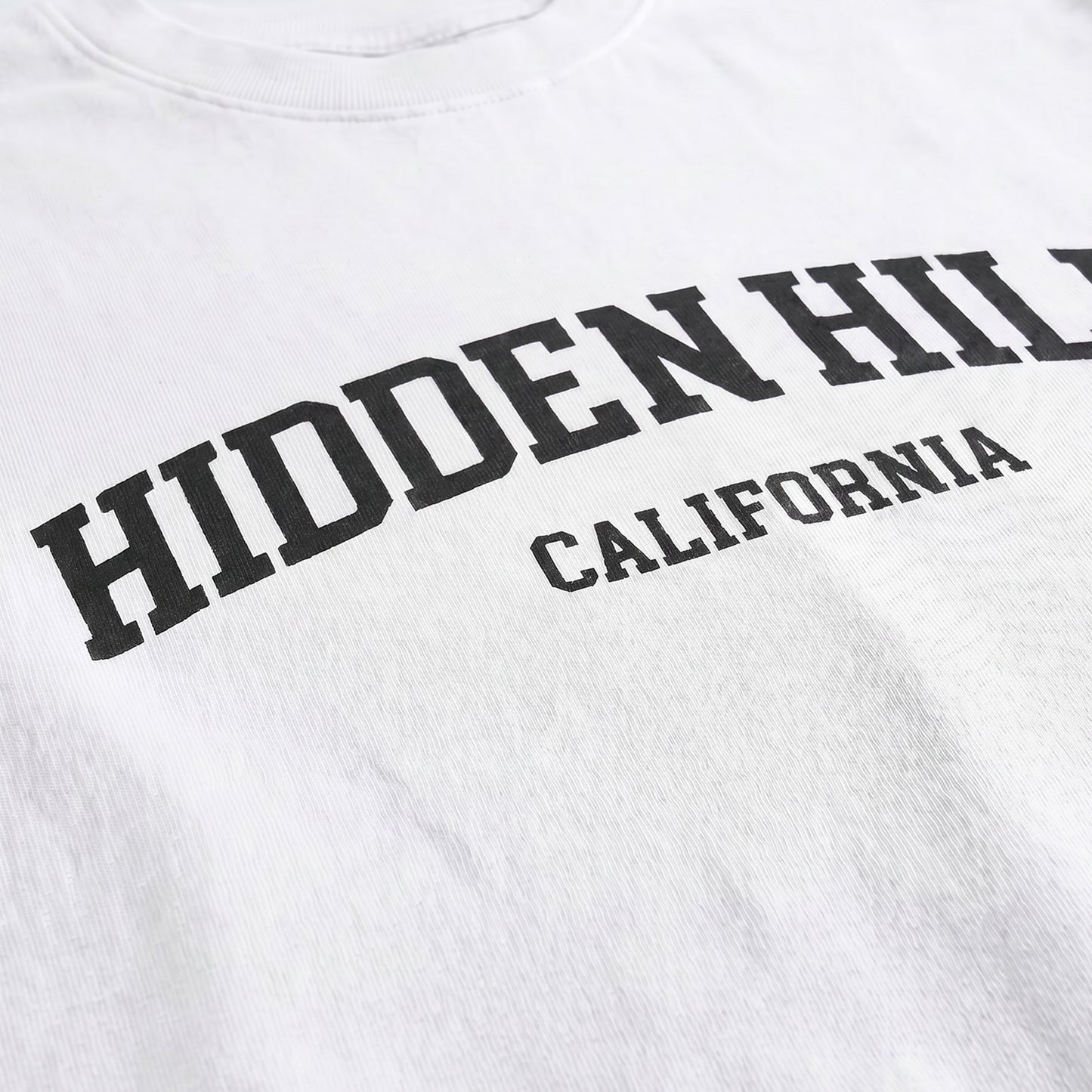 VINTAGE HEAVYWEIGHT HIDDEN HILLS ESSENTIALS TOP - OFF WHITE/BLACK